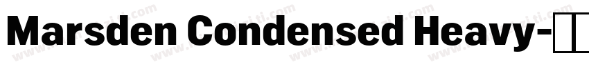 Marsden Condensed Heavy字体转换